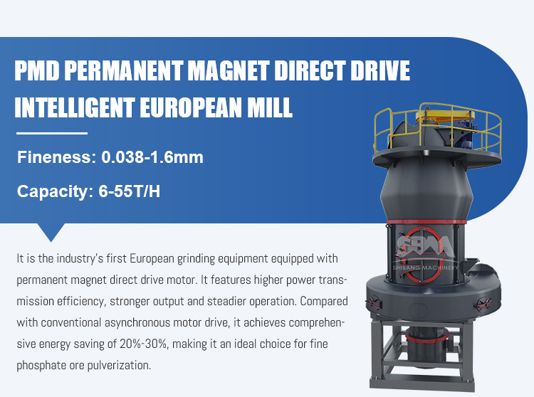 PMD New Generation Permanent-Magnet Direct Drive Intelligent European Trapezium Mill