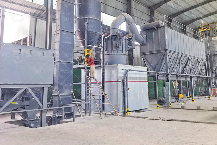 50,000 TPY GCC Grinding Production Line in Ethiopia img