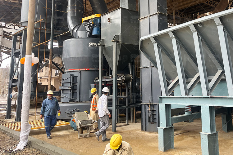 100,000 TPY Limestone Grinding Production Line in Pakistan img