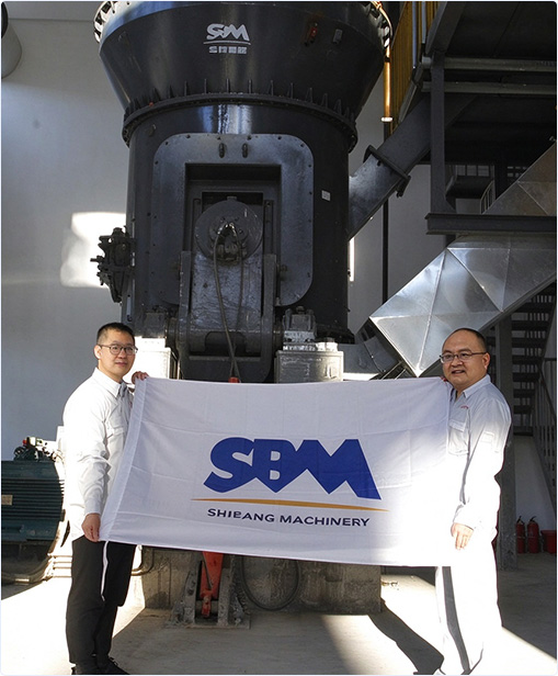 Grinding mill equipment in the SBM production base