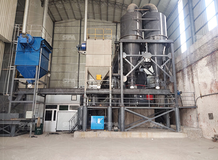 Hebei quicklime grinding production line with output of 14-17 tons per hour